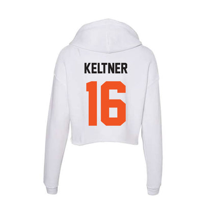Oklahoma State - NCAA Football : Sam Keltner - Women's Crop Fleece Hoodie-1