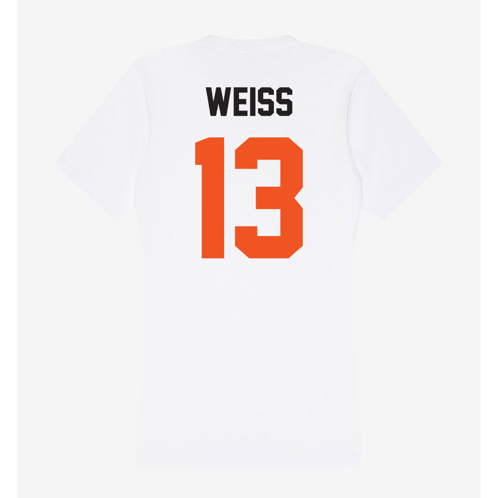 Oklahoma State - NCAA Women's Soccer : Lily Weiss - Women's V-Neck T-Shirt-1