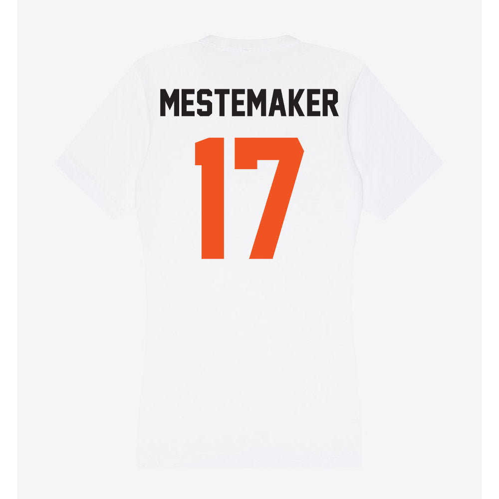 Oklahoma State - NCAA Football : Drew Mestemaker - Women's V-Neck T-Shirt-1