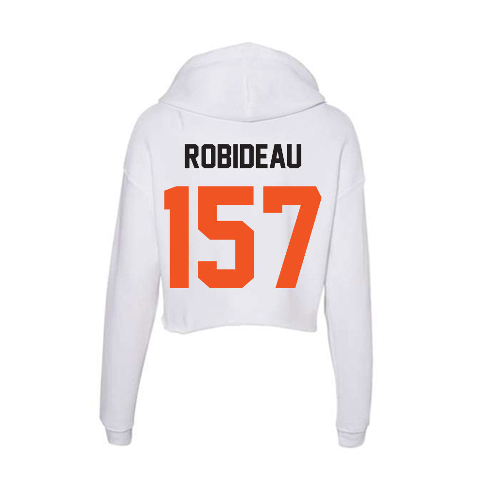 Oklahoma State - NCAA Wrestling : Landon Robideau - Women's Crop Fleece Hoodie-1