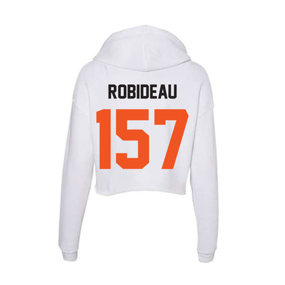 Oklahoma State - NCAA Wrestling : Landon Robideau - Women's Crop Fleece Hoodie-1