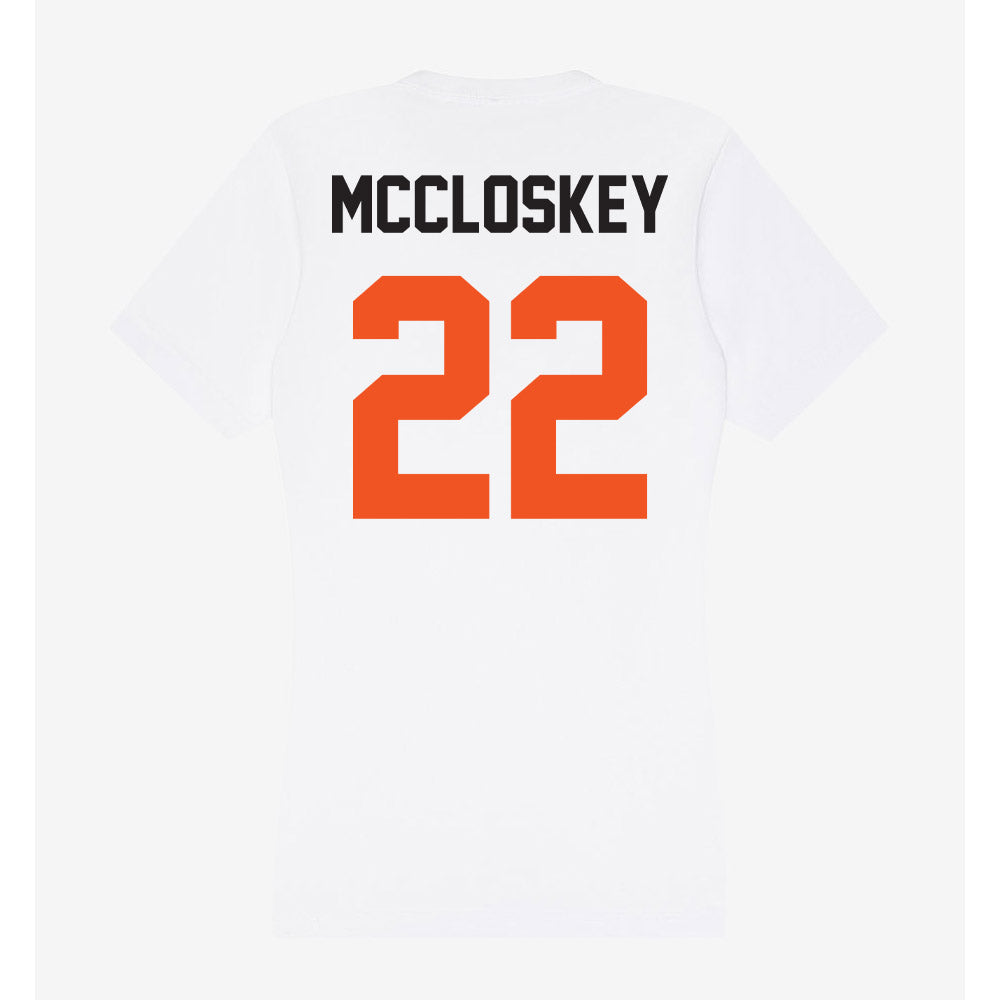 Oklahoma State - NCAA Softball : Elle Mccloskey - Women's V-Neck T-Shirt-1