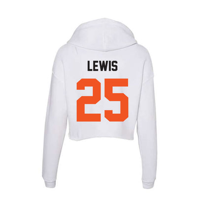 Oklahoma State - NCAA Football : Kollin Lewis - Women's Crop Fleece Hoodie-1