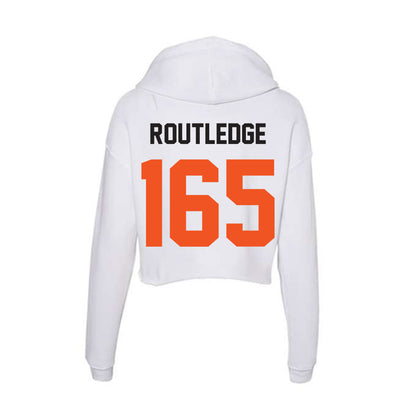 Oklahoma State - NCAA Wrestling : Kody Routledge - Women's Crop Fleece Hoodie-1