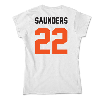 Oklahoma State - NCAA Baseball : Evan Saunders - Soft Style Women’s T-Shirt-1