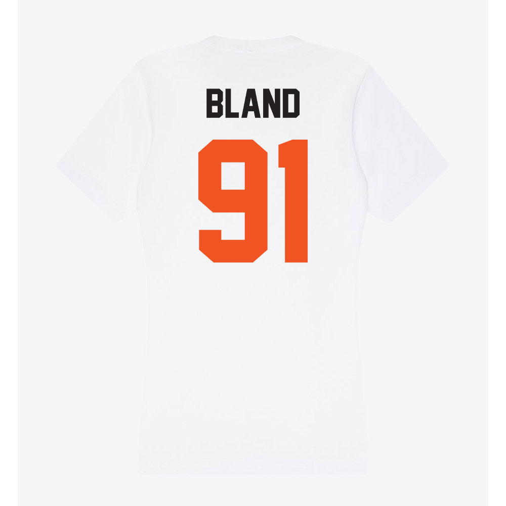 Oklahoma State - NCAA Football : Landon Bland - Women's V-Neck T-Shirt-1