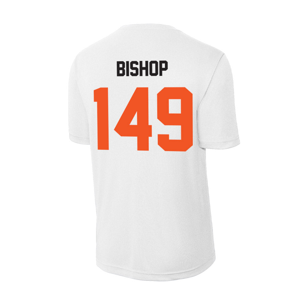 Oklahoma State - NCAA Wrestling : Max Bishop - Activewear T-Shirt-1