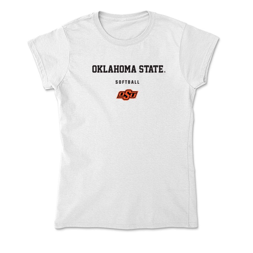 Oklahoma State - NCAA Softball : Libby Jaques - Soft Style Women’s T-Shirt-0
