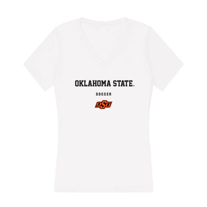 Oklahoma State - NCAA Women's Soccer : Aubrey Wagner - Women's V-Neck T-Shirt-0