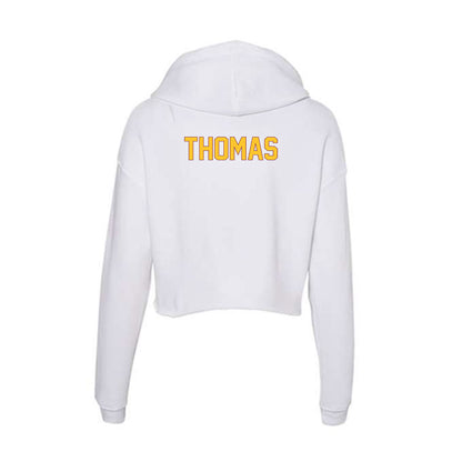Arizona State - NCAA Men's Cross Country : Glenn Thomas - Classic Shersey Women's Crop Fleece Hoodie-1