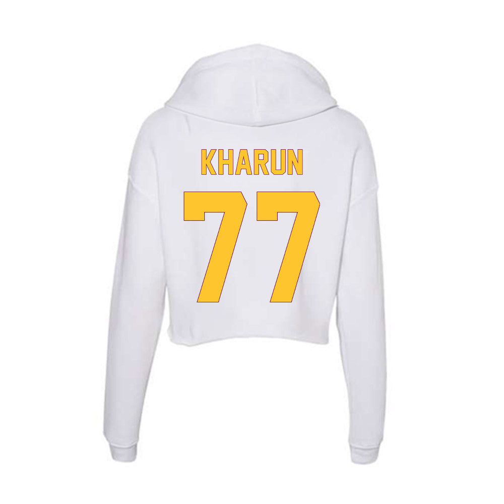 Arizona State - NCAA Men's Swimming & Diving : Ilya Kharun - Classic Shersey Women's Crop Fleece Hoodie-1