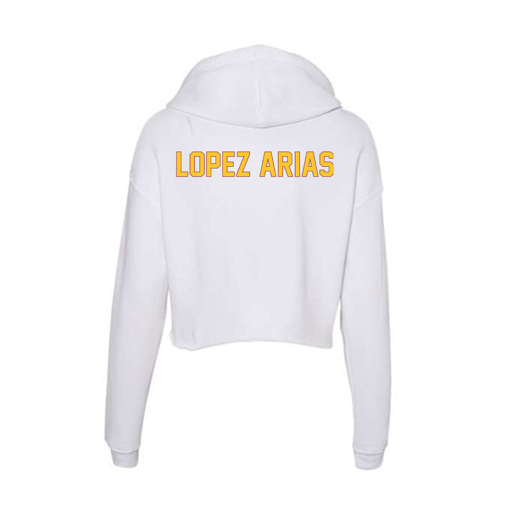 Arizona State - NCAA Women's Track & Field : Ines Lopez Arias - Classic Shersey Women's Crop Fleece Hoodie-1
