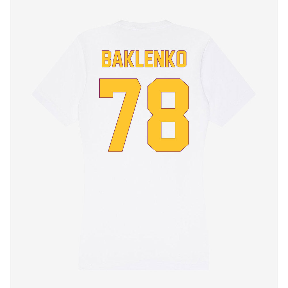 Arizona State - NCAA Football : Luke Baklenko - Classic Shersey Women's V-Neck T-Shirt-1