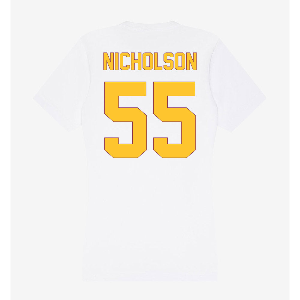 Arizona State - NCAA Football : Niniva Nicholson - Classic Shersey Women's V-Neck T-Shirt-1