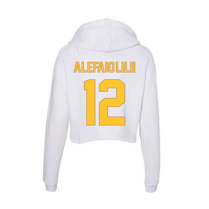 Arizona State - NCAA Football : Benjamin Alefaio-Lilii - Classic Shersey Women's Crop Fleece Hooded Sweatshirt-1