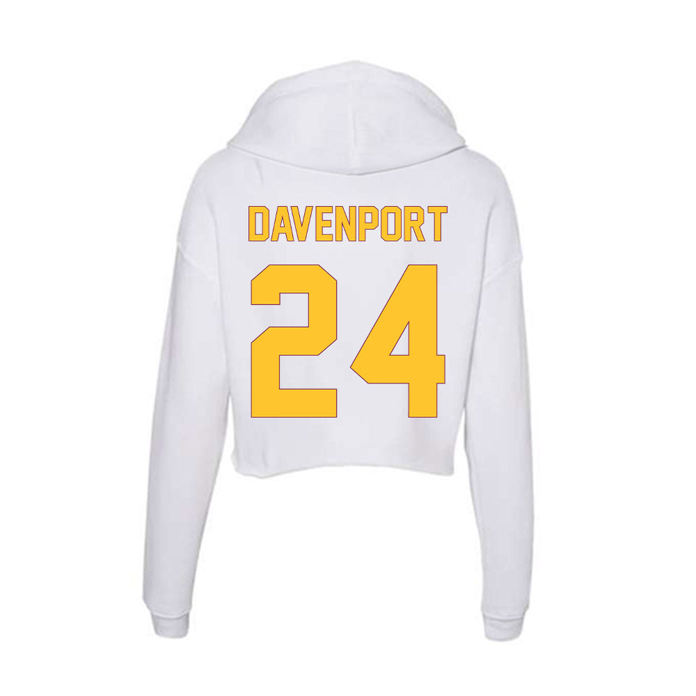 Arizona State - NCAA Women's Basketball : Deborah Davenport - Classic Shersey Women's Crop Fleece Hoodie-1