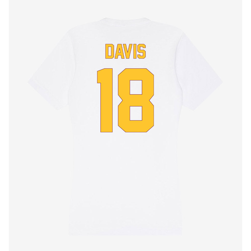 Arizona State - NCAA Football : Ramere Davis - Classic Shersey Women's V-Neck T-Shirt-1