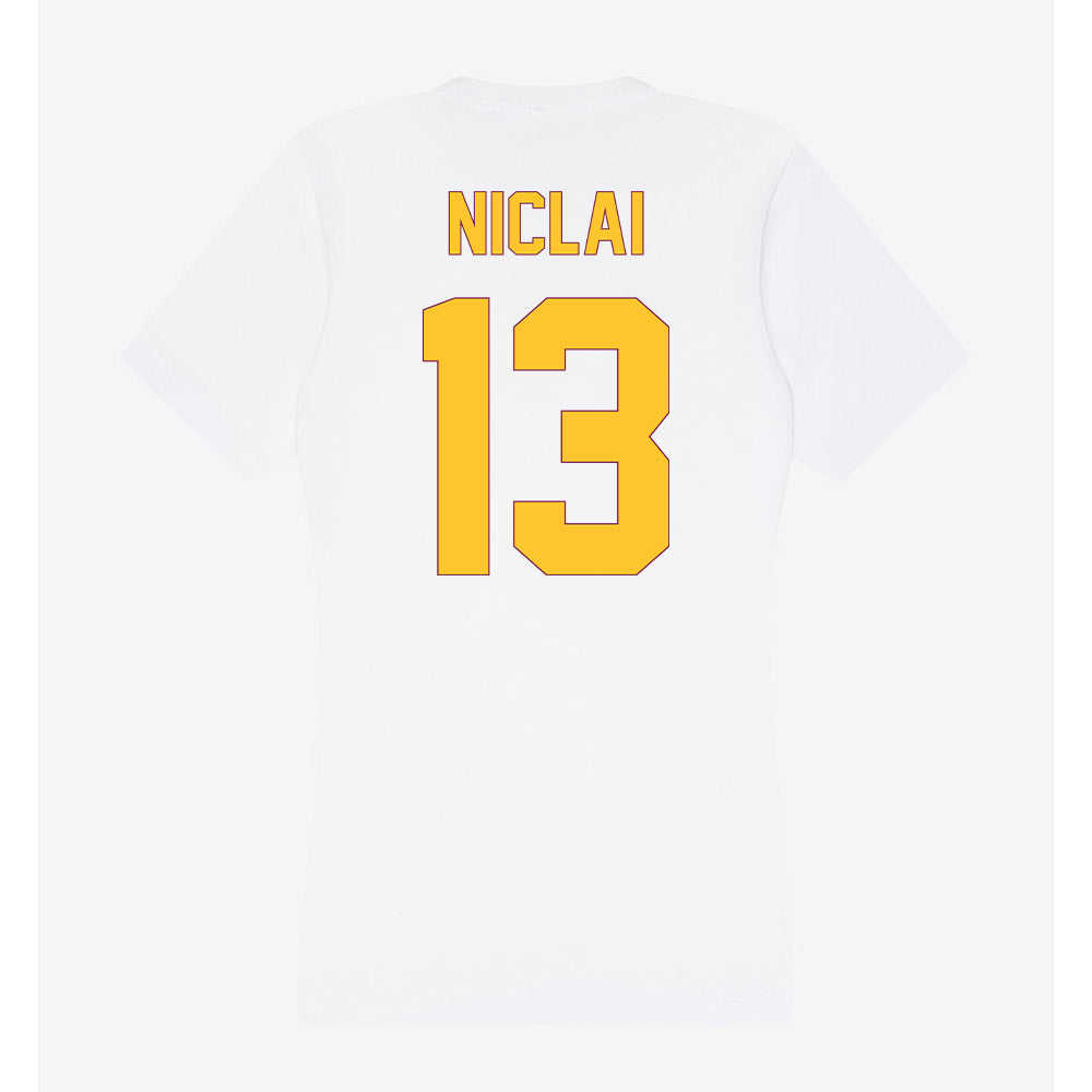 Arizona State - NCAA Baseball : Coen Niclai - Classic Shersey Women's V-Neck T-Shirt-1
