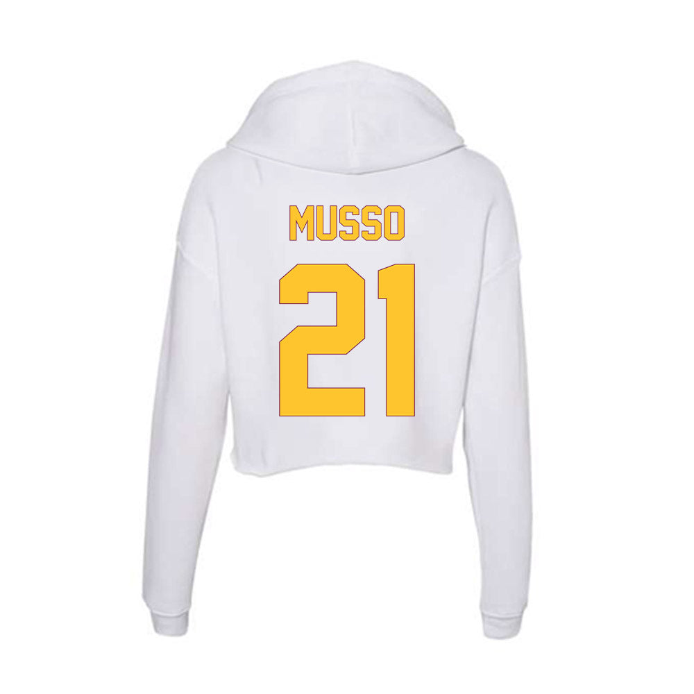 Arizona State - NCAA Baseball : Austin Musso - Classic Shersey Women's Crop Fleece Hoodie-1