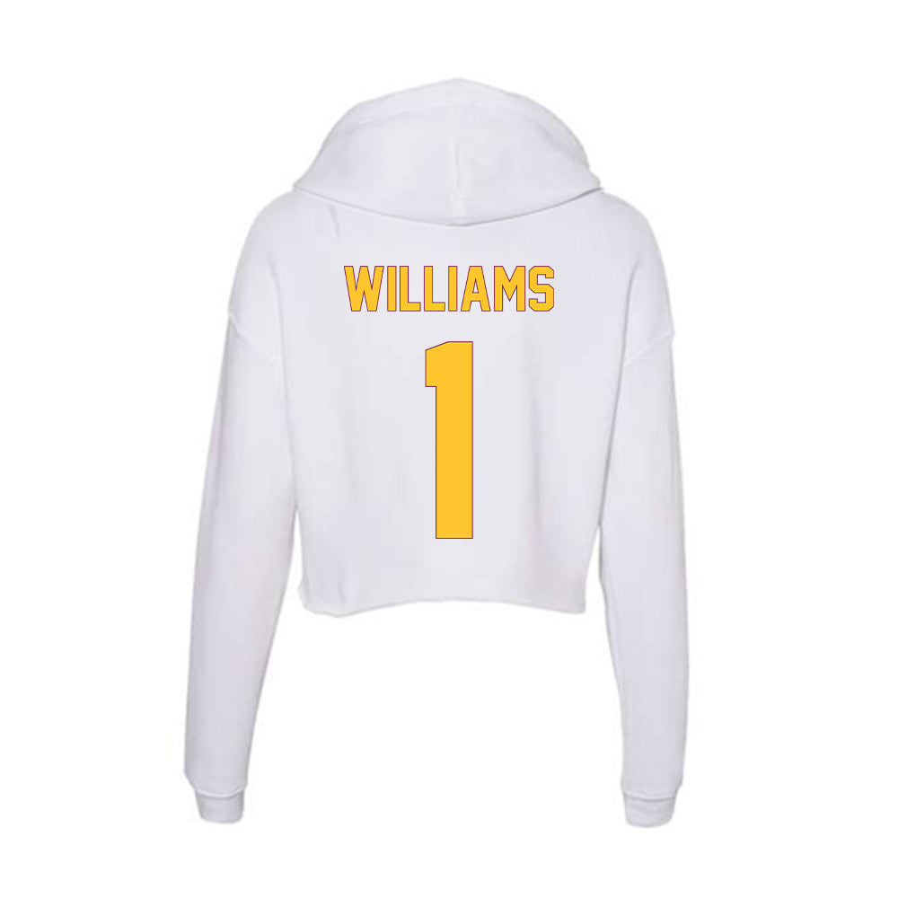 Arizona State - NCAA Women's Basketball : Amaya Williams - Classic Shersey Women's Crop Fleece Hoodie-1