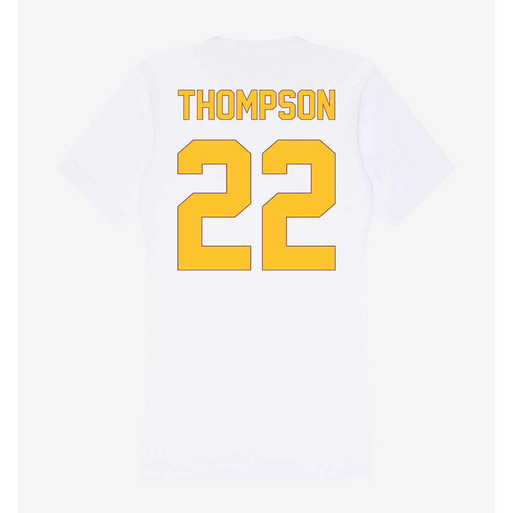 Arizona State - NCAA Women's Basketball : Journey Thompson - Classic Shersey Women's V-Neck T-Shirt-1