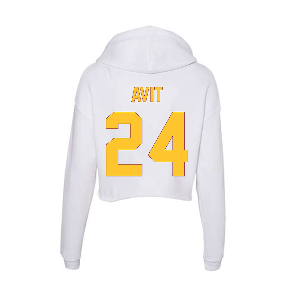 Arizona State - NCAA Football : David Avit - Classic Shersey Women's Crop Fleece Hoodie-1