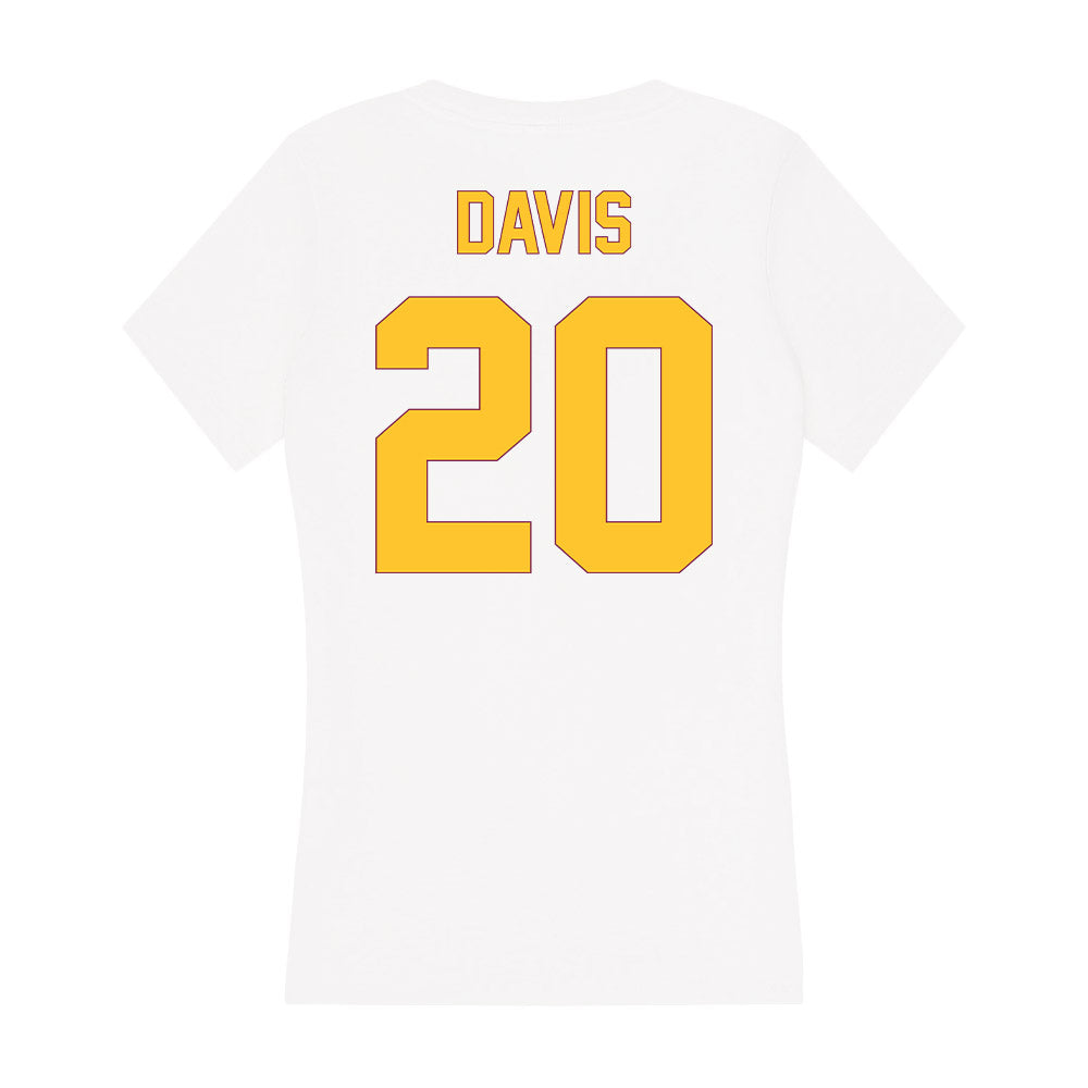Arizona State - NCAA Softball : Takya Davis - Classic Shersey Women's V-Neck T-Shirt-1