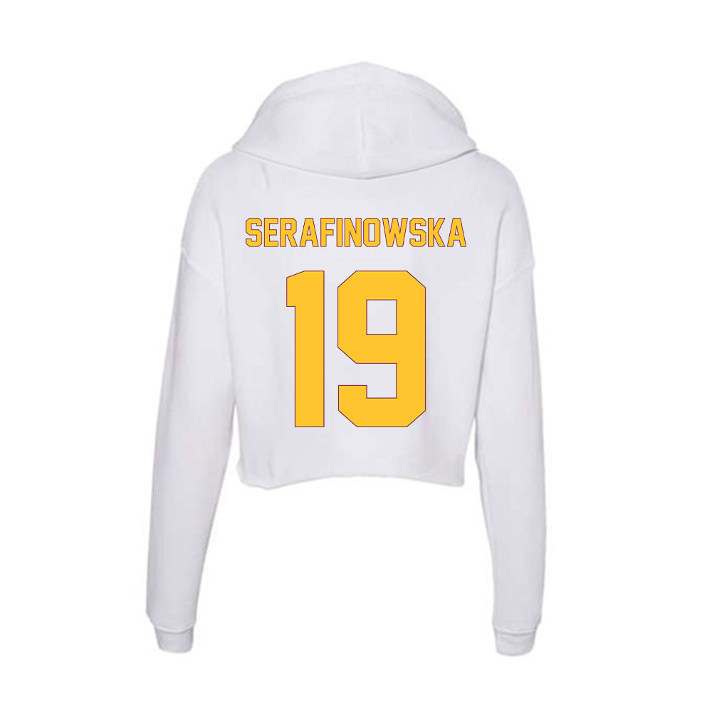 Arizona State - NCAA Women's Volleyball : Antonina Serafinowska - Classic Shersey Women's Crop Fleece Hooded Sweatshirt-1