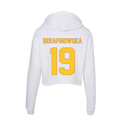 Arizona State - NCAA Women's Volleyball : Antonina Serafinowska - Classic Shersey Women's Crop Fleece Hooded Sweatshirt-1