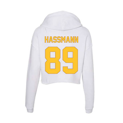 Arizona State - NCAA Football : Harry Hassmann - Classic Shersey Women's Crop Fleece Hooded Sweatshirt-1
