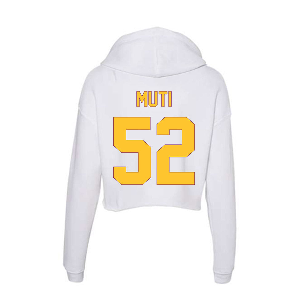 Arizona State - NCAA Football : Ui Muti - Classic Shersey Women's Crop Fleece Hooded Sweatshirt-1