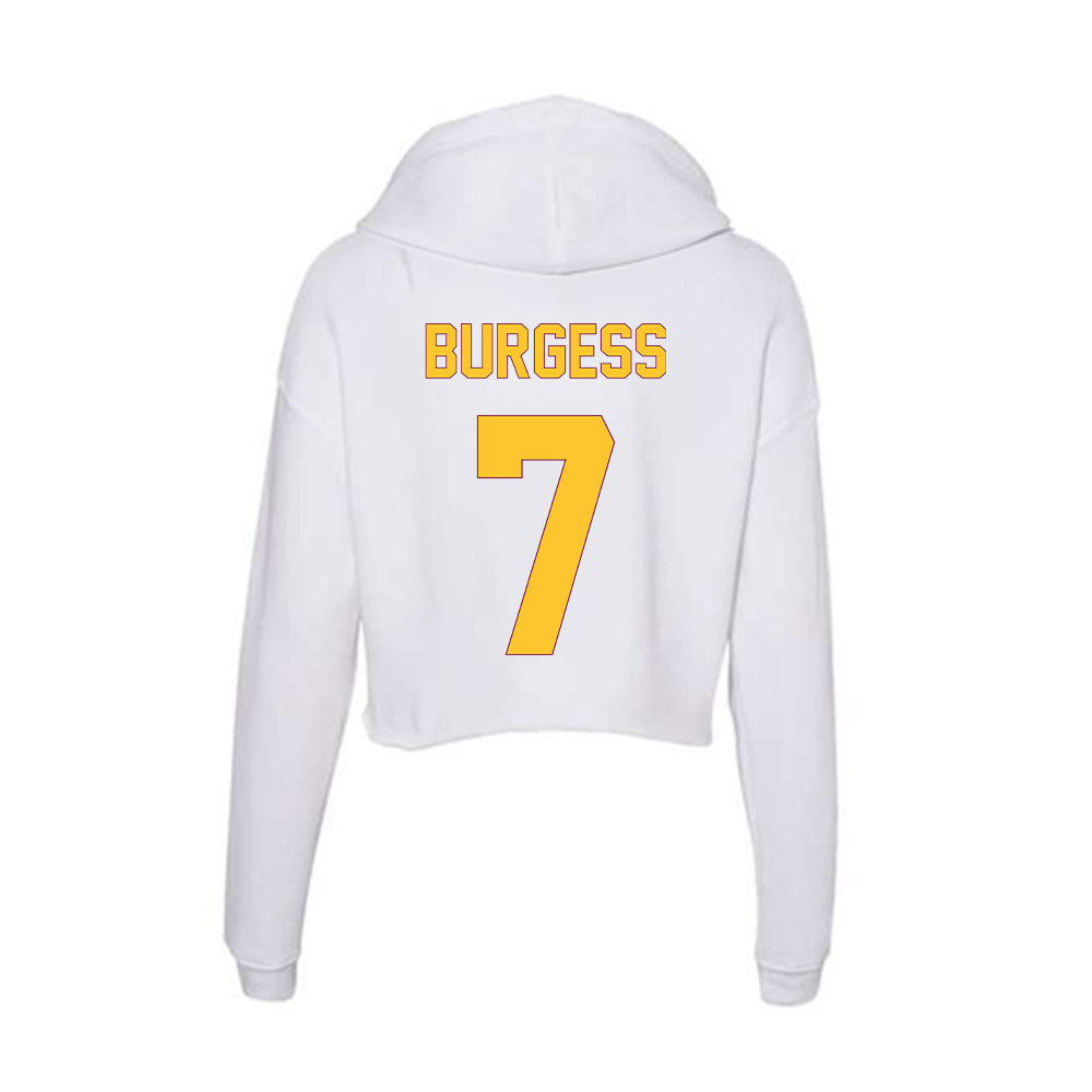 Arizona State - NCAA Women's Volleyball : Zoey Burgess - Classic Shersey Women's Crop Fleece Hooded Sweatshirt-1