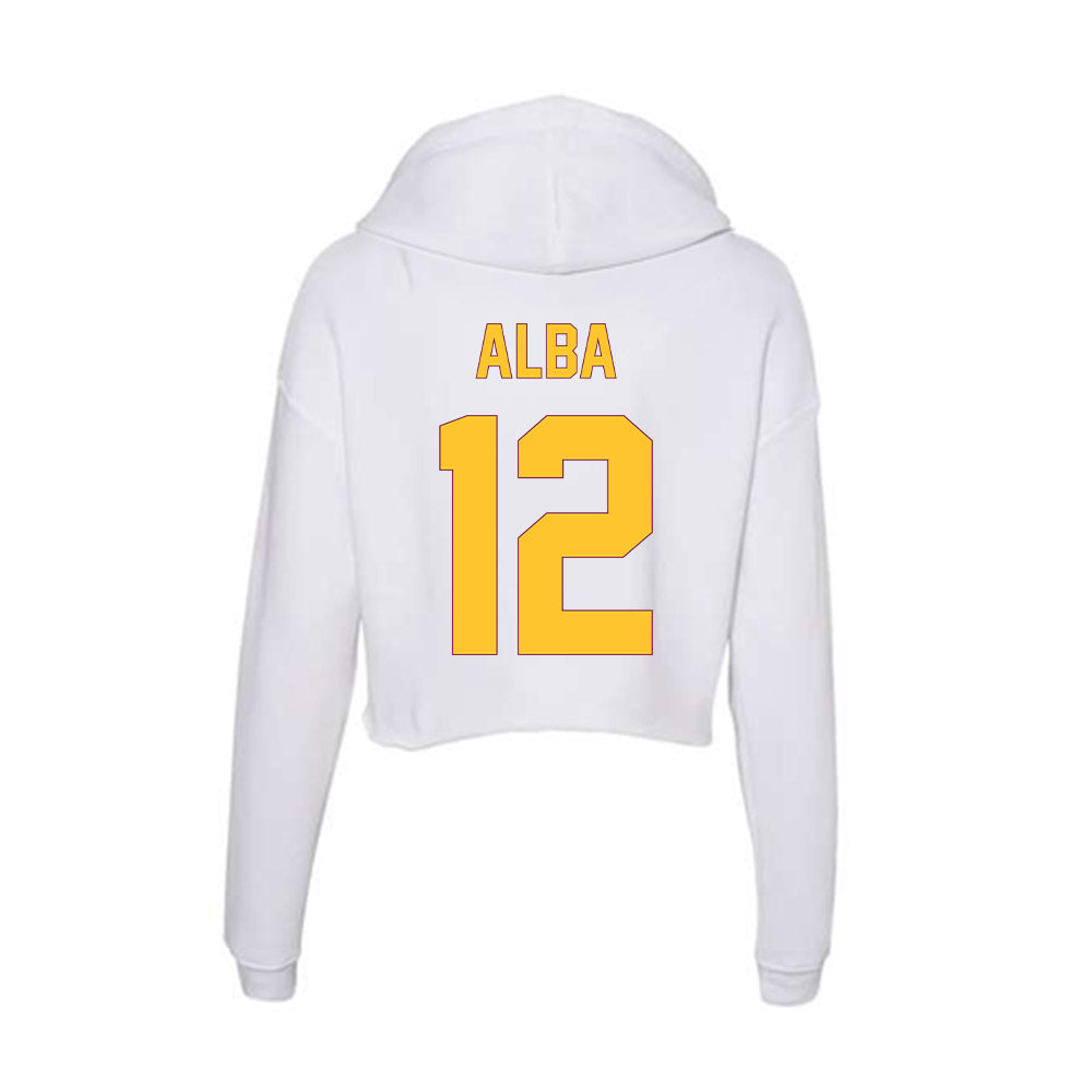 Arizona State - NCAA Baseball : Jaden Alba - Classic Shersey Women's Crop Fleece Hoodie-1