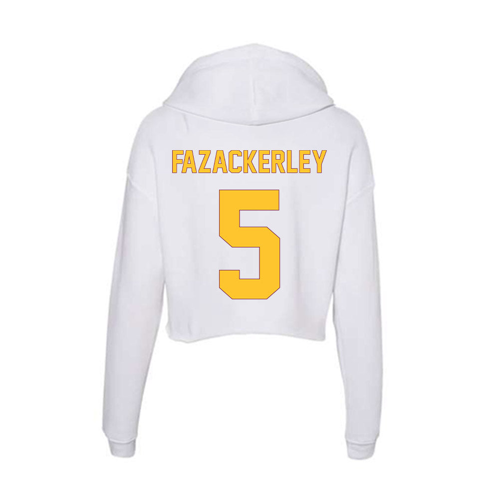 Arizona State - NCAA Women's Soccer : Lucy Fazackerley - Classic Shersey Women's Crop Fleece Hoodie-1