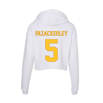 Arizona State - NCAA Women's Soccer : Lucy Fazackerley - Classic Shersey Women's Crop Fleece Hoodie-1