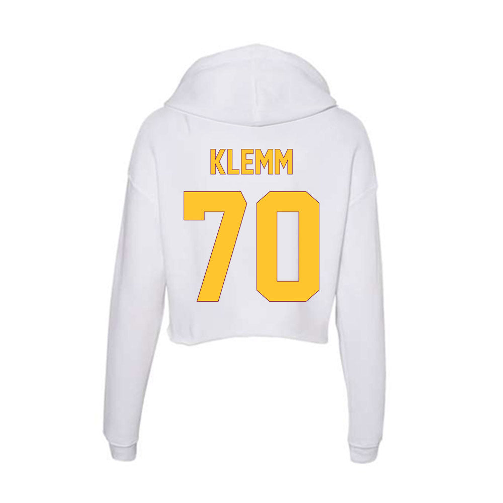 Arizona State - NCAA Football : Jalen Klemm - Classic Shersey Women's Crop Fleece Hooded Sweatshirt-1