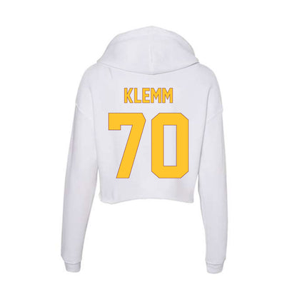 Arizona State - NCAA Football : Jalen Klemm - Classic Shersey Women's Crop Fleece Hooded Sweatshirt-1