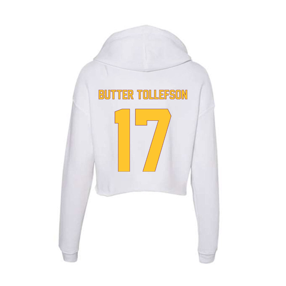 Arizona State - NCAA Football : Michael "Butter" Tollefson - Classic Shersey Women's Crop Fleece Hoodie-1