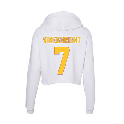 Arizona State - NCAA Football : Raiden Vines-Bright - Classic Shersey Women's Crop Fleece Hooded Sweatshirt-1