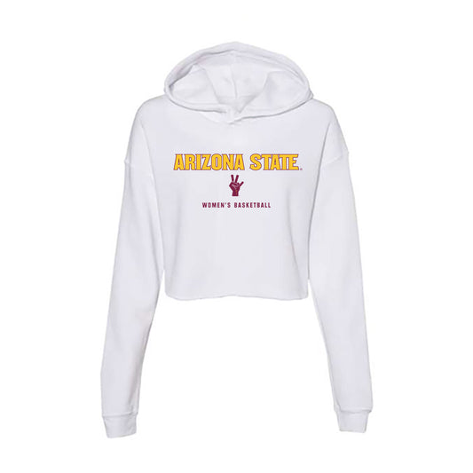Arizona State - NCAA Women's Basketball : Treasure Hunt - Classic Shersey Women's Crop Fleece Hoodie-0