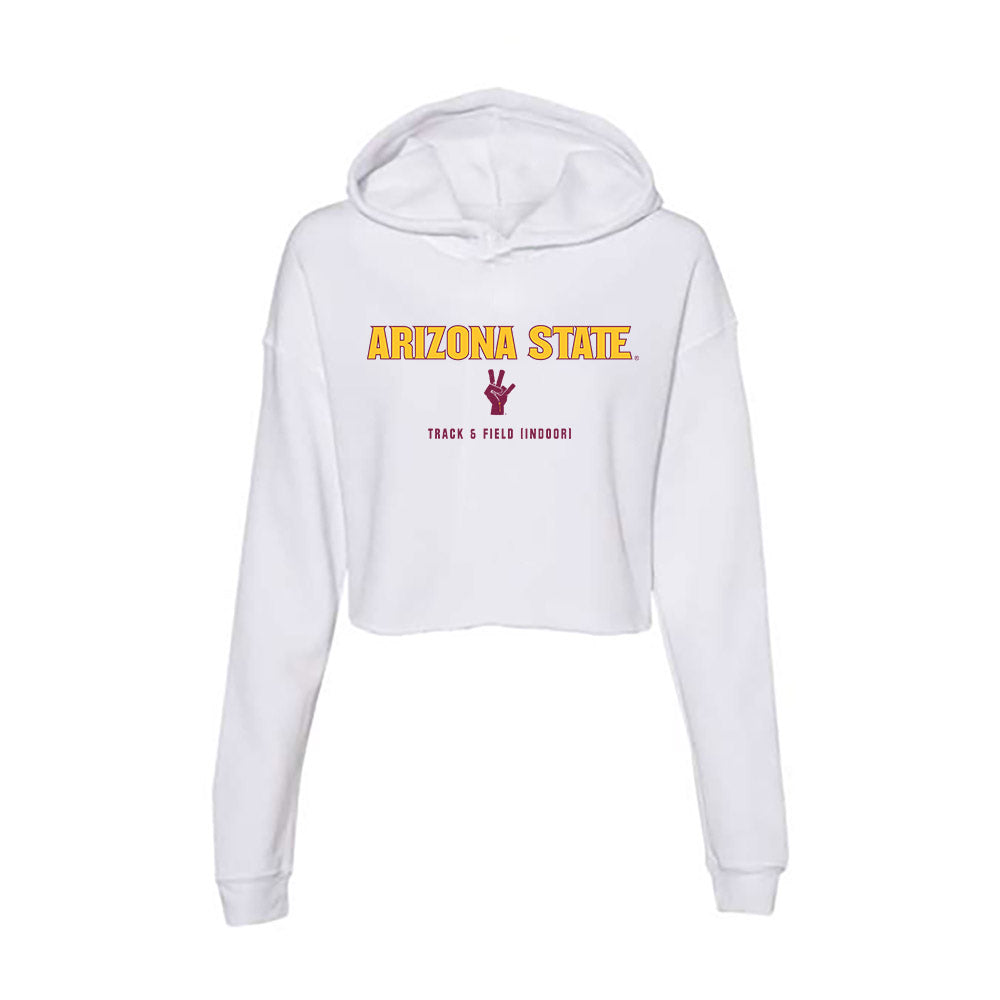 Arizona State - NCAA Women's Track & Field : Aujane Luckey - Classic Shersey Women's Crop Fleece Hoodie-0