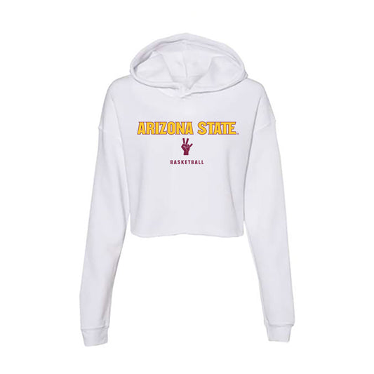 Arizona State - NCAA Women's Basketball : Ayanna-Sarai Darrington - Classic Shersey Women's Crop Fleece Hoodie-0