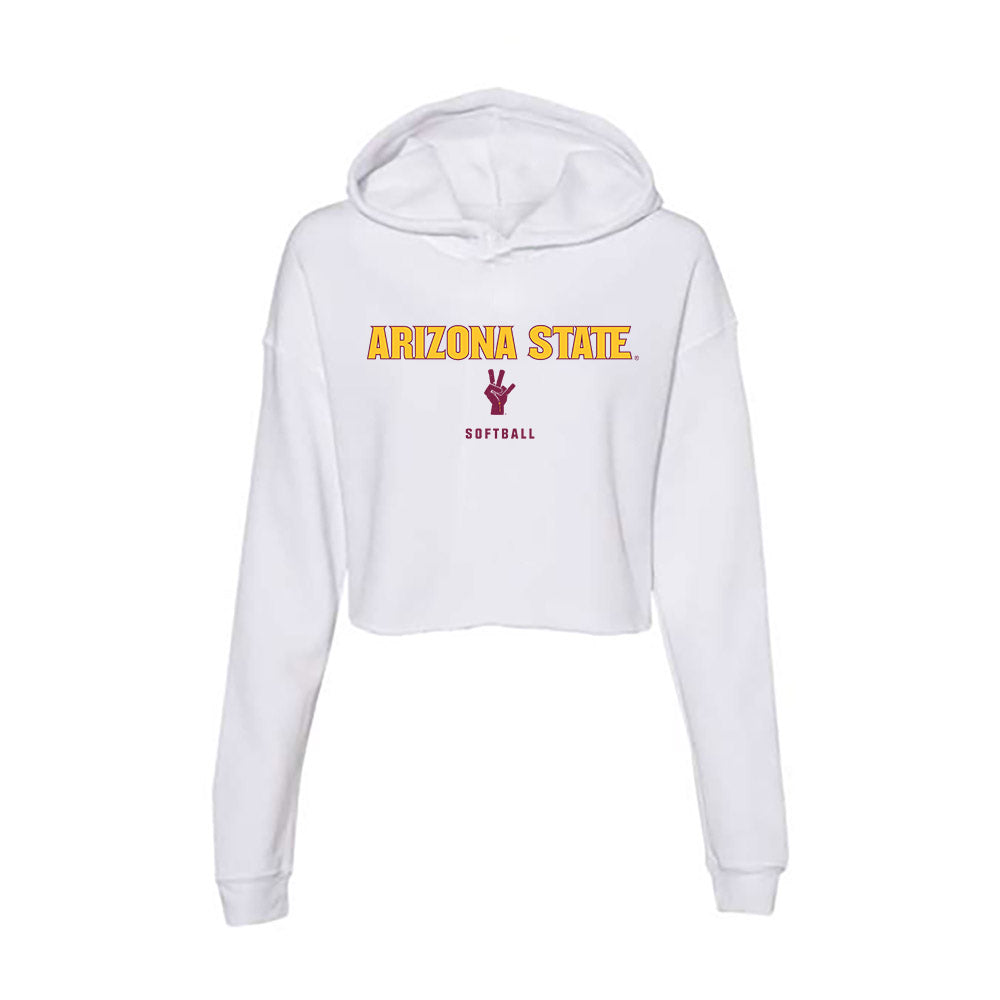 Arizona State - NCAA Softball : Aissa Silva - Classic Shersey Women's Crop Fleece Hoodie-0