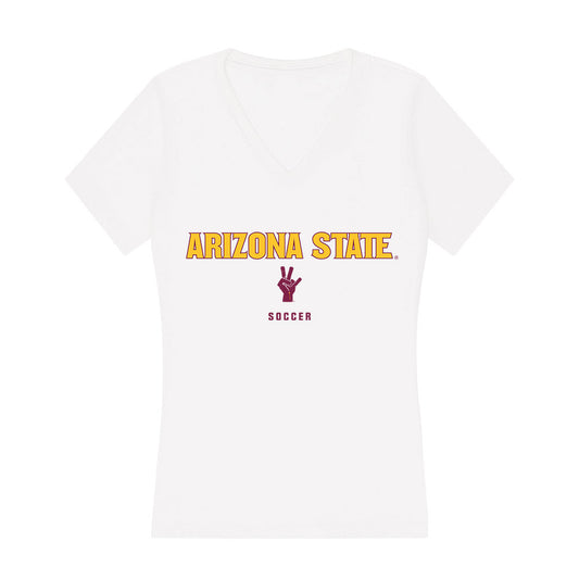 Arizona State - NCAA Women's Soccer : Addison Haws - Classic Shersey Women's V-Neck T-Shirt-0