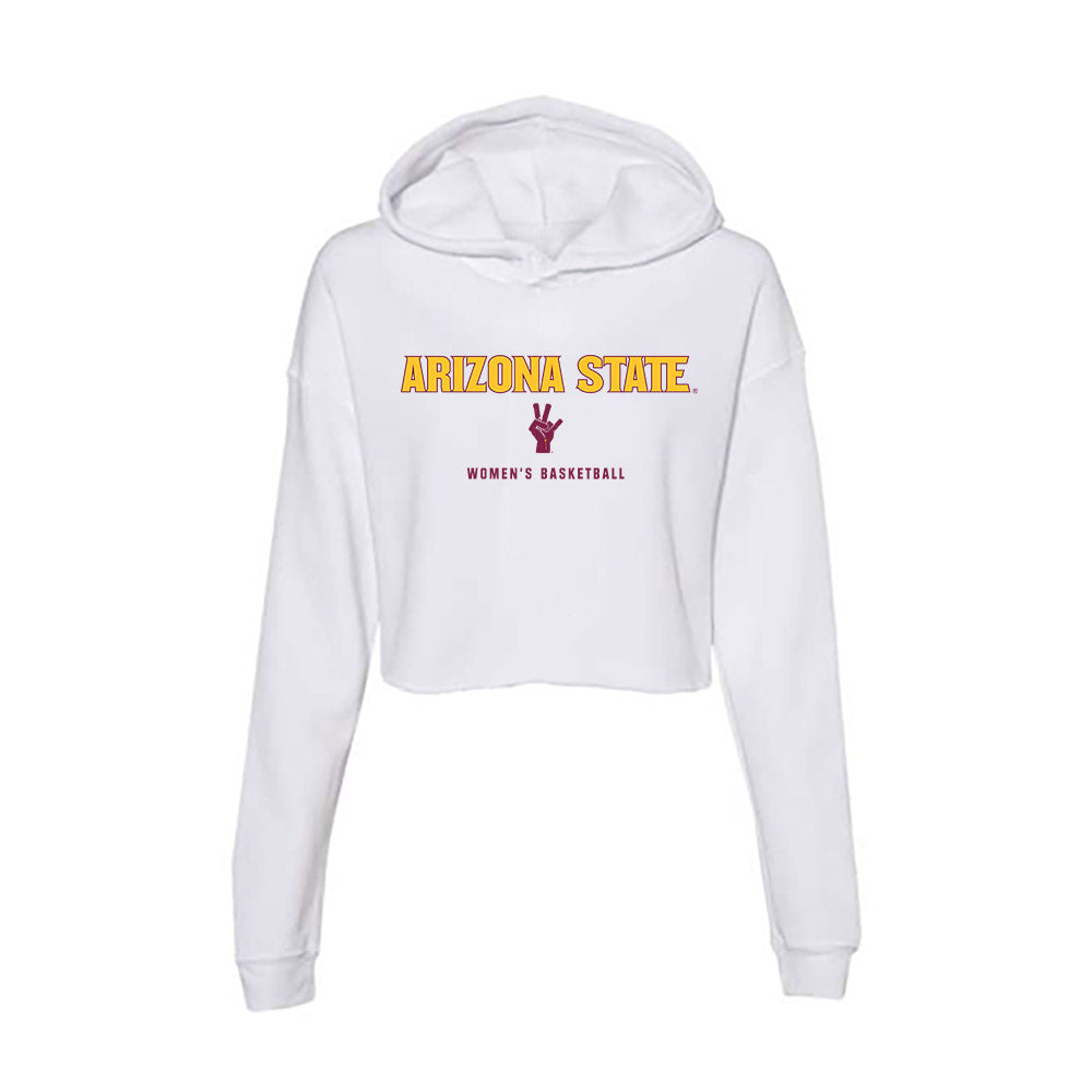 Arizona State - NCAA Women's Basketball : Deborah Davenport - Classic Shersey Women's Crop Fleece Hoodie-0