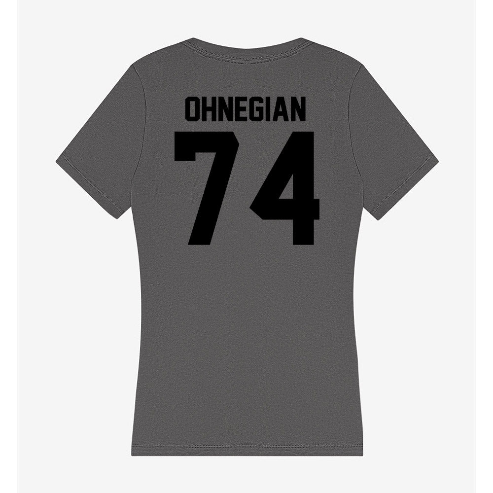 Wake Forest - NCAA Football : John Ohnegian - Women's V-Neck T-Shirt-1