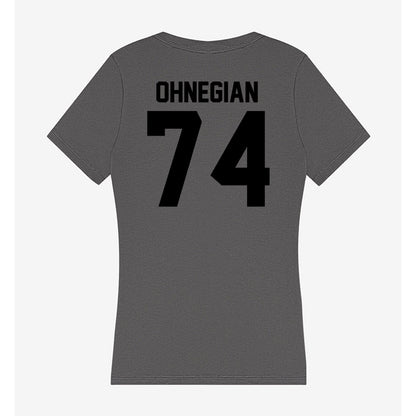 Wake Forest - NCAA Football : John Ohnegian - Women's V-Neck T-Shirt-1
