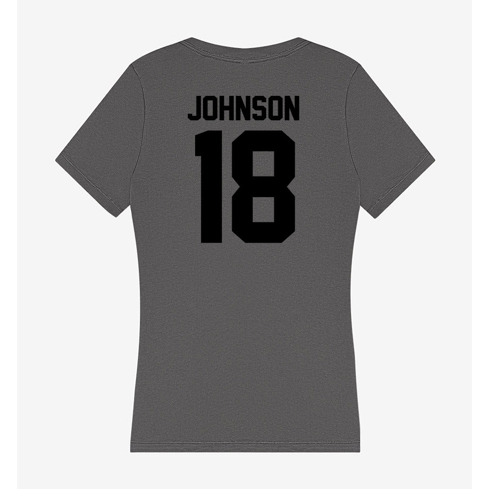 Wake Forest - NCAA Football : DJ Johnson - Women's V-Neck T-Shirt-1