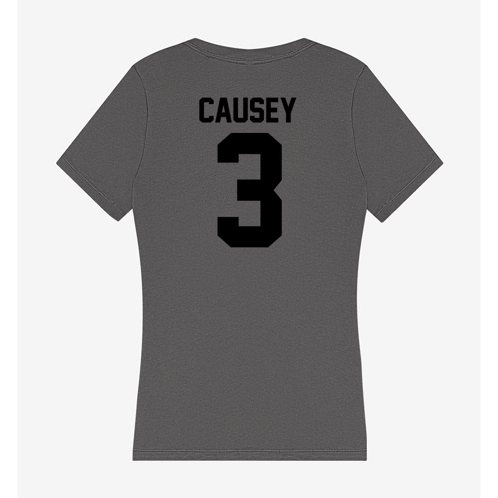 Wake Forest - NCAA Football : Bernard Causey - Women's V-Neck T-Shirt-1