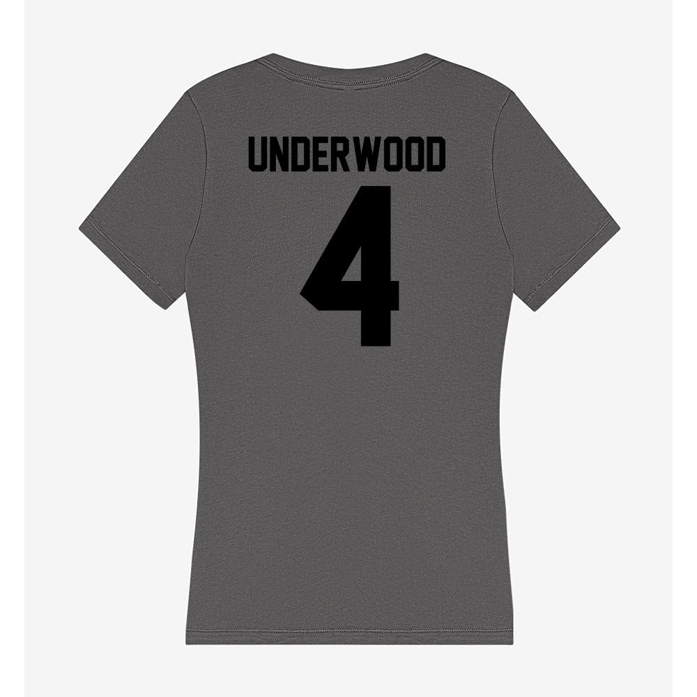 Wake Forest - NCAA Men's Basketball : Will Underwood - Women's V-Neck T-Shirt-1